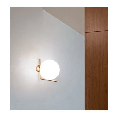 FLOS Wand/Deckenleuchte -IC Lights 1- E14 LED Opalglas