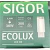 SIGOR Stiftsockel ECOLUX LED G9 300 lm 230V