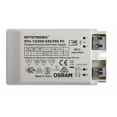 OSRAM OTe 13/220-240/350 PC 13W 350mA Phas.An/Abschn.Dim