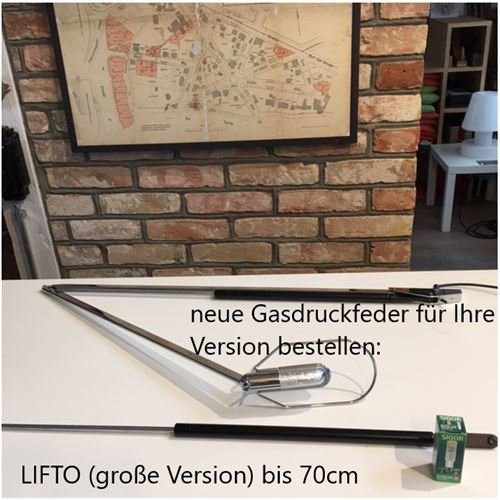 BELUX Gasdruckfeder zu LIFTO Große Version L=bis 70cm
