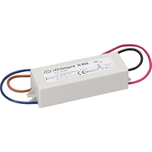 EVN LED-Netzgerät IP67 0,1-36W 24V/DC Anschlußkabel