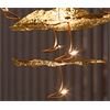 Catellani&Smith GOLD MOON Chandelier 20 JACK LED 1W Base 150x30 cm