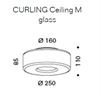 SERIEN Ceiling M 20W 2700K PhasDim Glas /Reflektor Zylind
