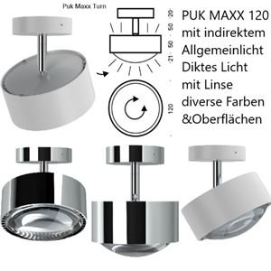 Top Light Anbaustrahler Puk Maxx Turn LED 12W LinseDir/indir