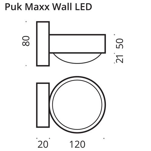 Top Light Puk Maxx Wall LED 2x12W 1800Lm 2700K