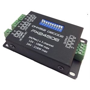 ProfiLicht PX24506 Connector DIP Switch DMX512 9W RGB